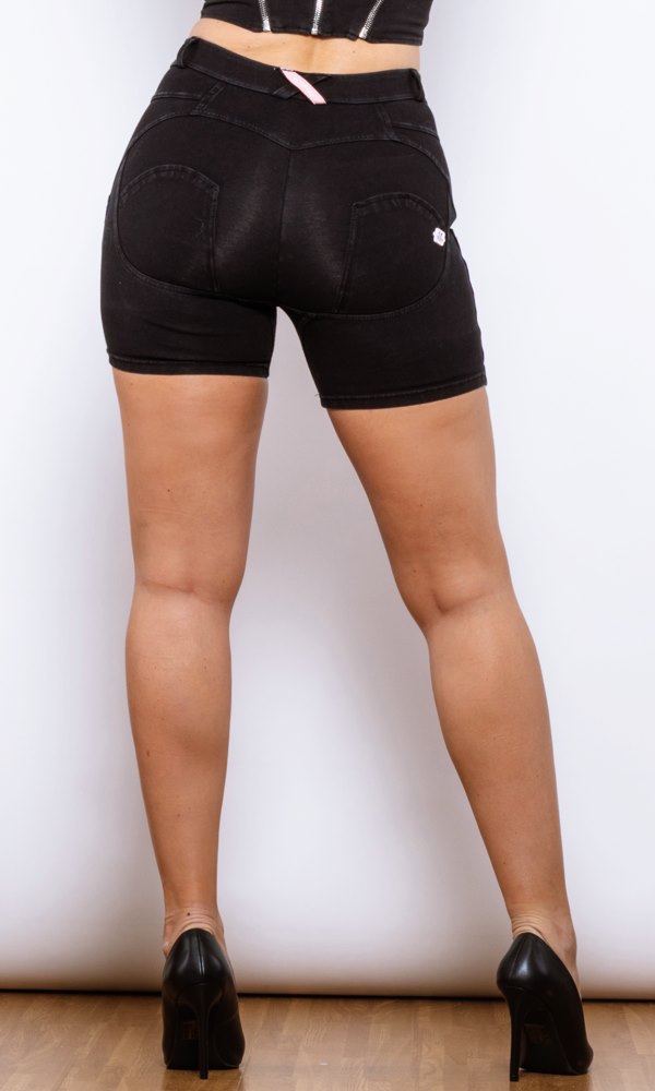 PUSH UP Shorts Schwarz MW Shorts Damen Sexy Shorts