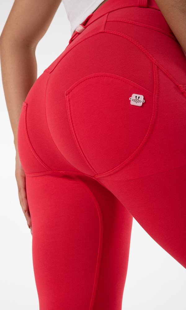 Damen Leggings Melody MW Classic Rot Baumwollhosen Online Kaufen
