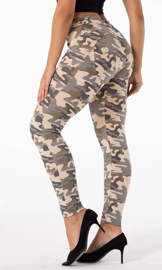 Melody MW Hose Camo Hell Caumoflage Push UP Leggings atmungsaktiv Sehr bequeme Leggings