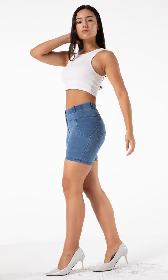 Damen Shorts Melody MW Denim Shorts Blau bequeme Shorts XXS-XS-S-M-L-XL-XXL-3XL