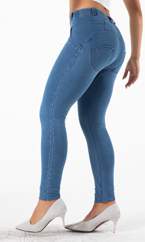 Bequeme Damen Push-Up Jeans in Blau – Figurformende Jeggings für jeden Anlass